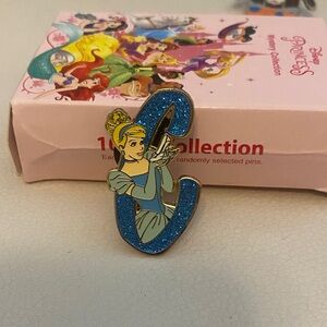 Disney Cinderella Glitter Letter Pin